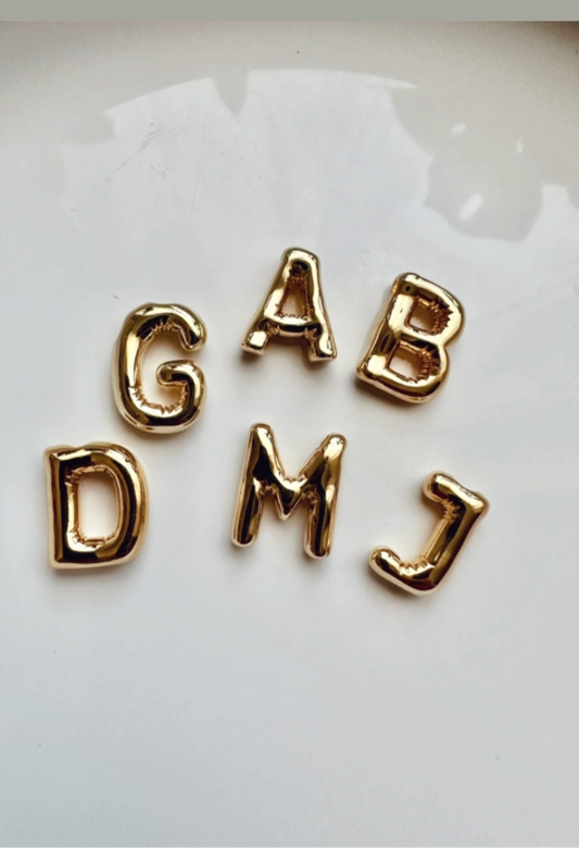 Letter bubble charms